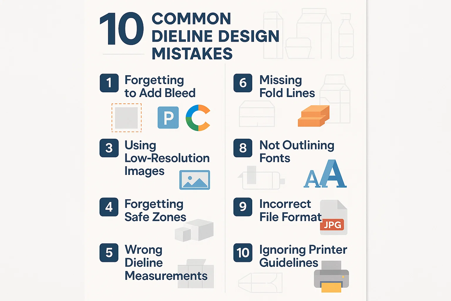 10 common dieline design mistakes