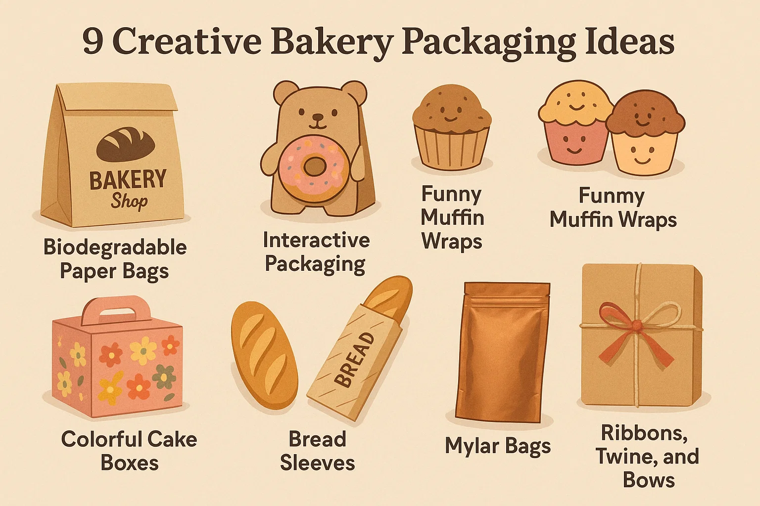 9 Creative Bakery Packaging Ideas