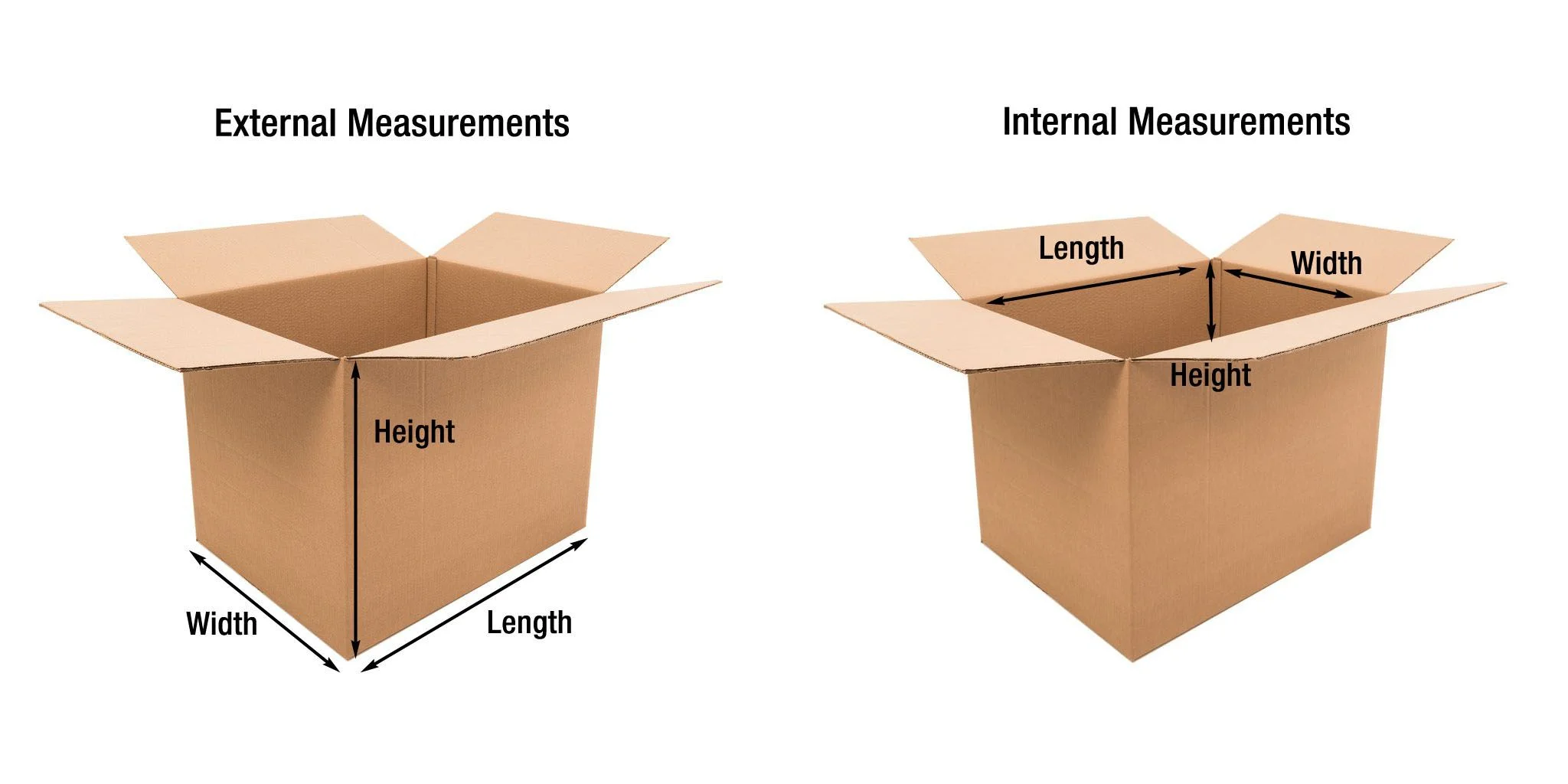 box external internal measurements