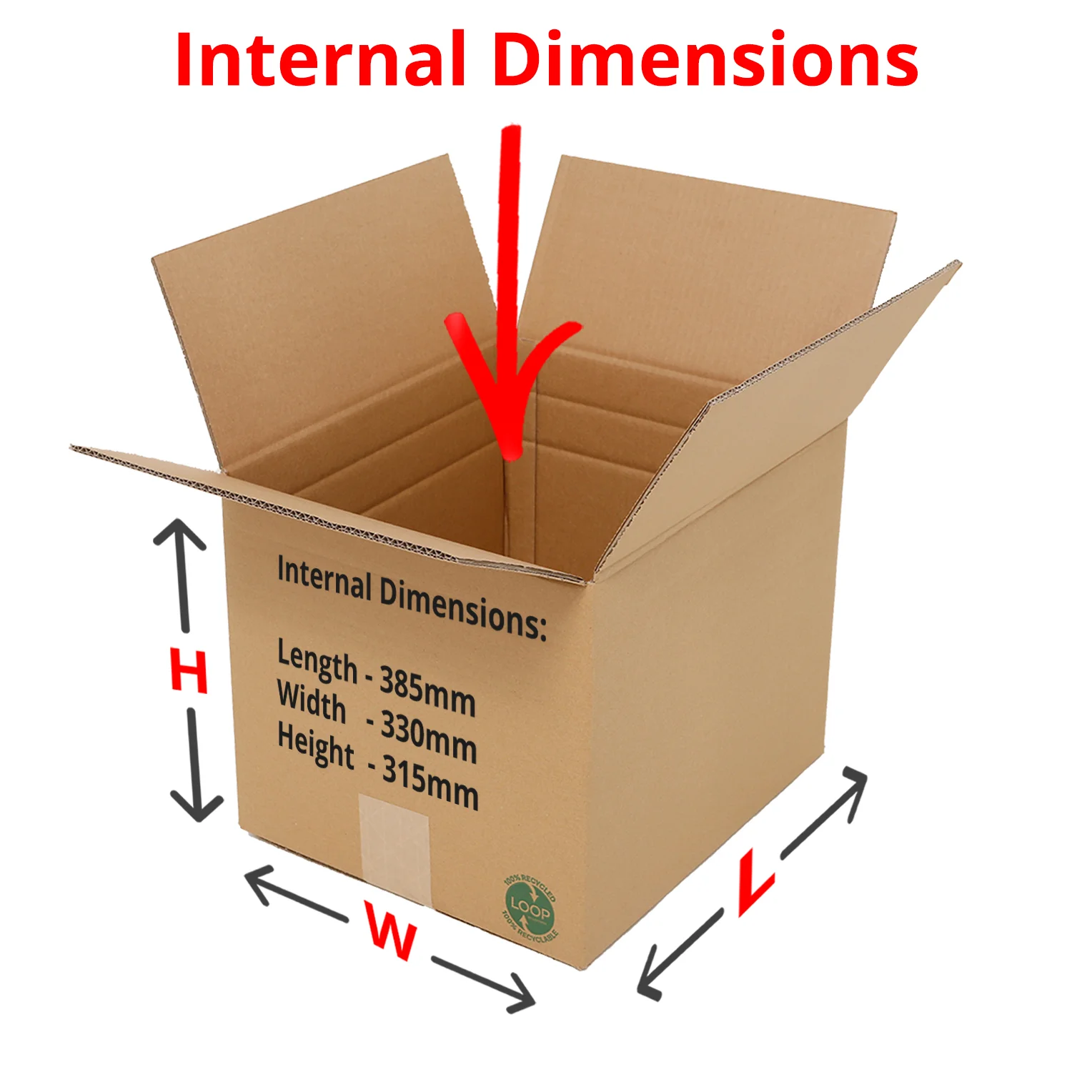 box internal dimension