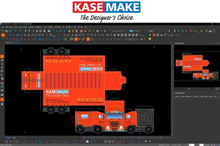 Packaging Dieline in Kasemake