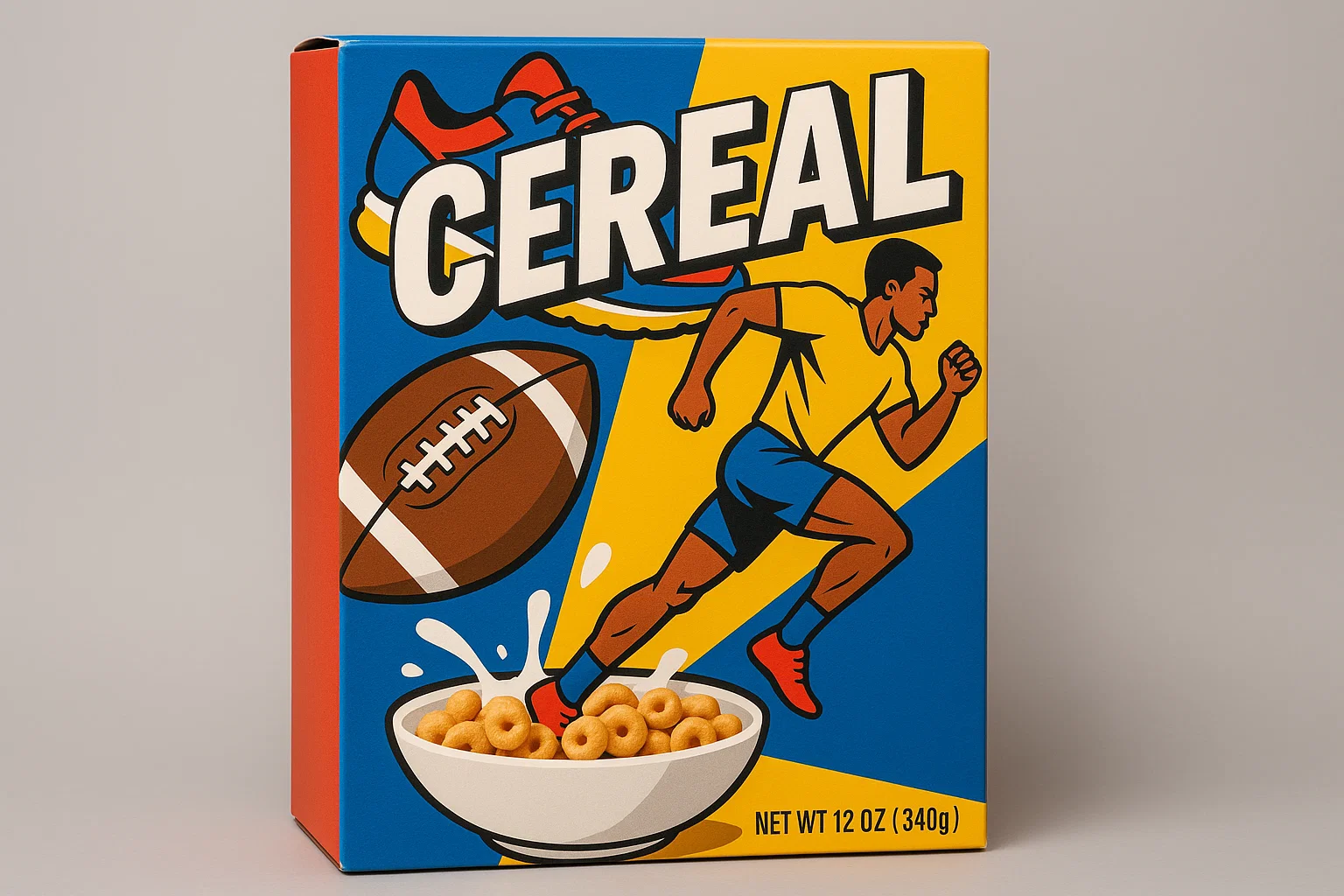 sports crunch cereal box