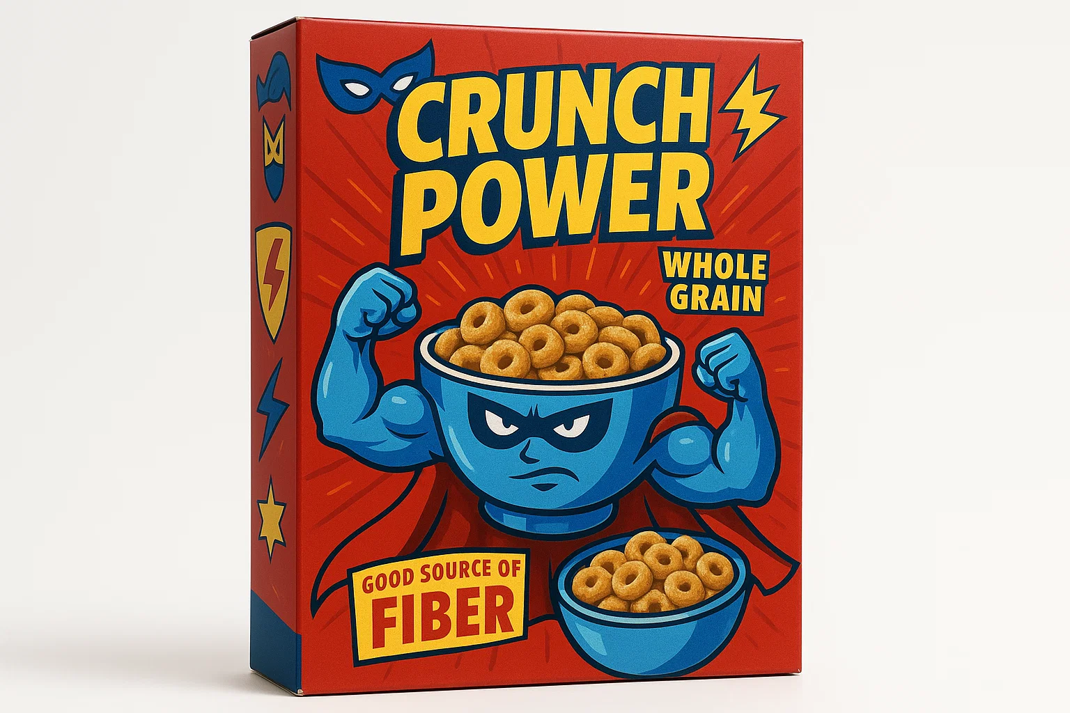 super oats cereal box